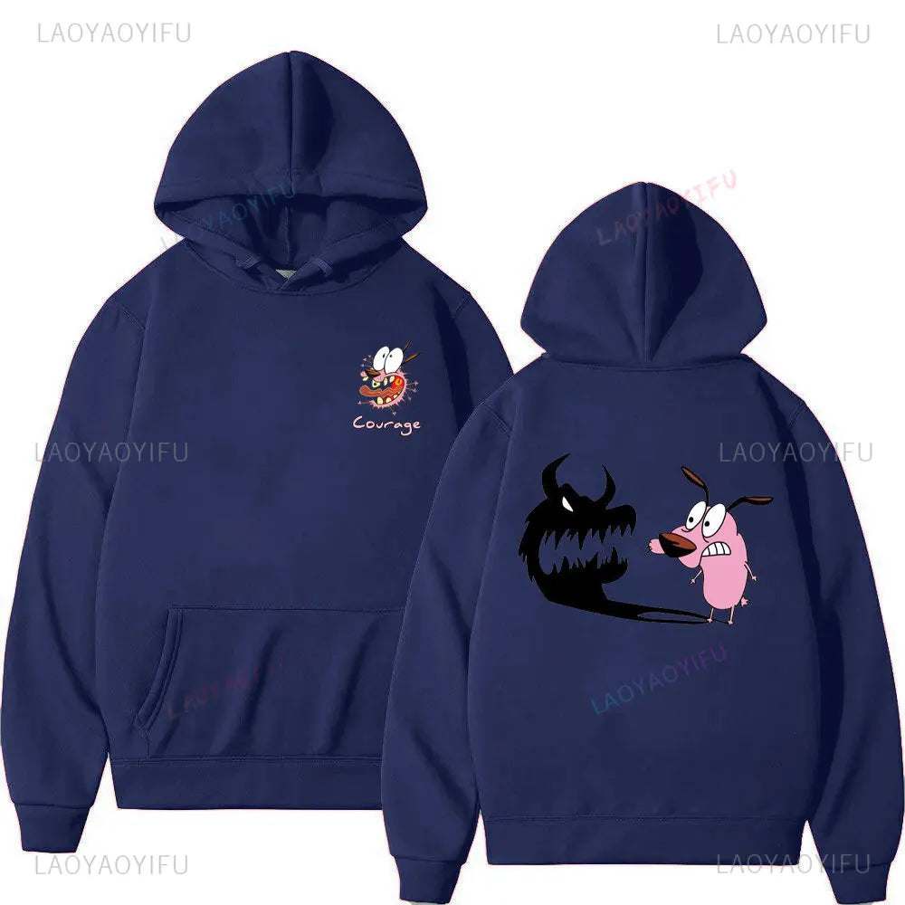 Vintage Cartoon Drop Shoulder Hoodie