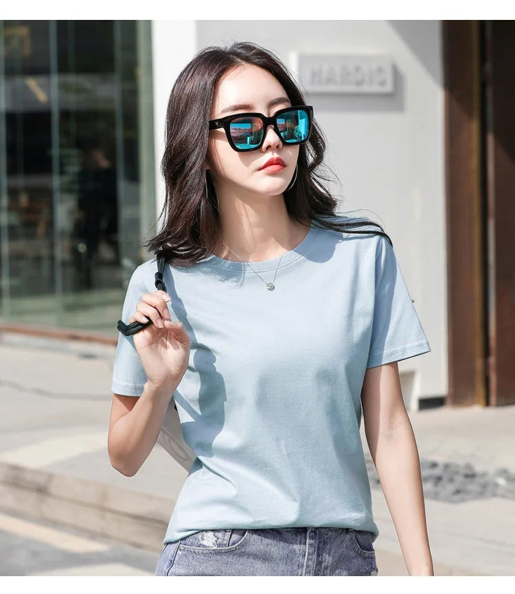 Pure Cotton Casual Loose Tee