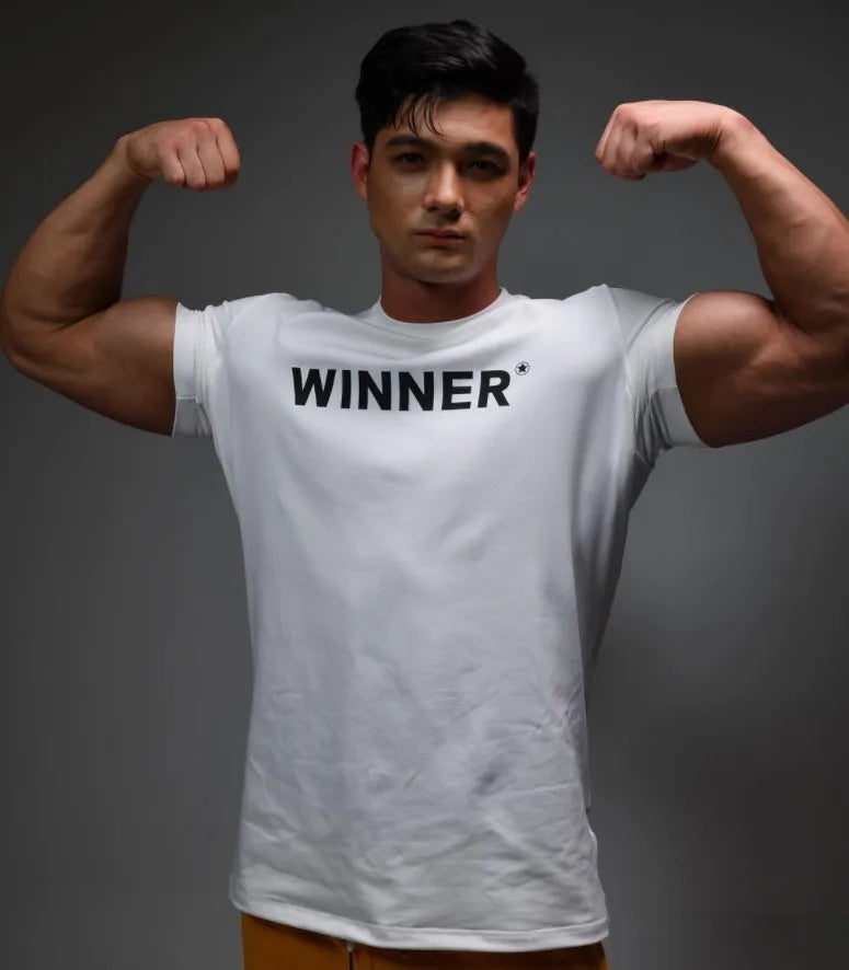 Men Muscle Shirt Slim Fit Bodybuilding Tshirt Men Workout Fitness Shirts Top Tees
