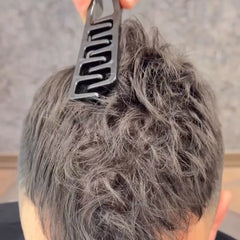 Men's Styling Comb, Made of Plastic, Suitable for Daily Commuting, Business Trips, Travel, Office, and Dormitory Use. Portable, Compact, Easy to Store. Helps Create Volume at the Top of the Hair, Tidy up Stray Hair, Create Te