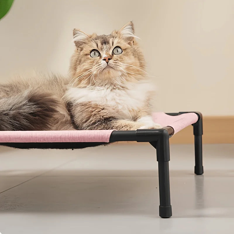 Pet Camping Bed Elevated Bed for Dogs Folding Puppy Camping Bed Cat House Portable Removable Washable Puppy Beds Dog Hammock