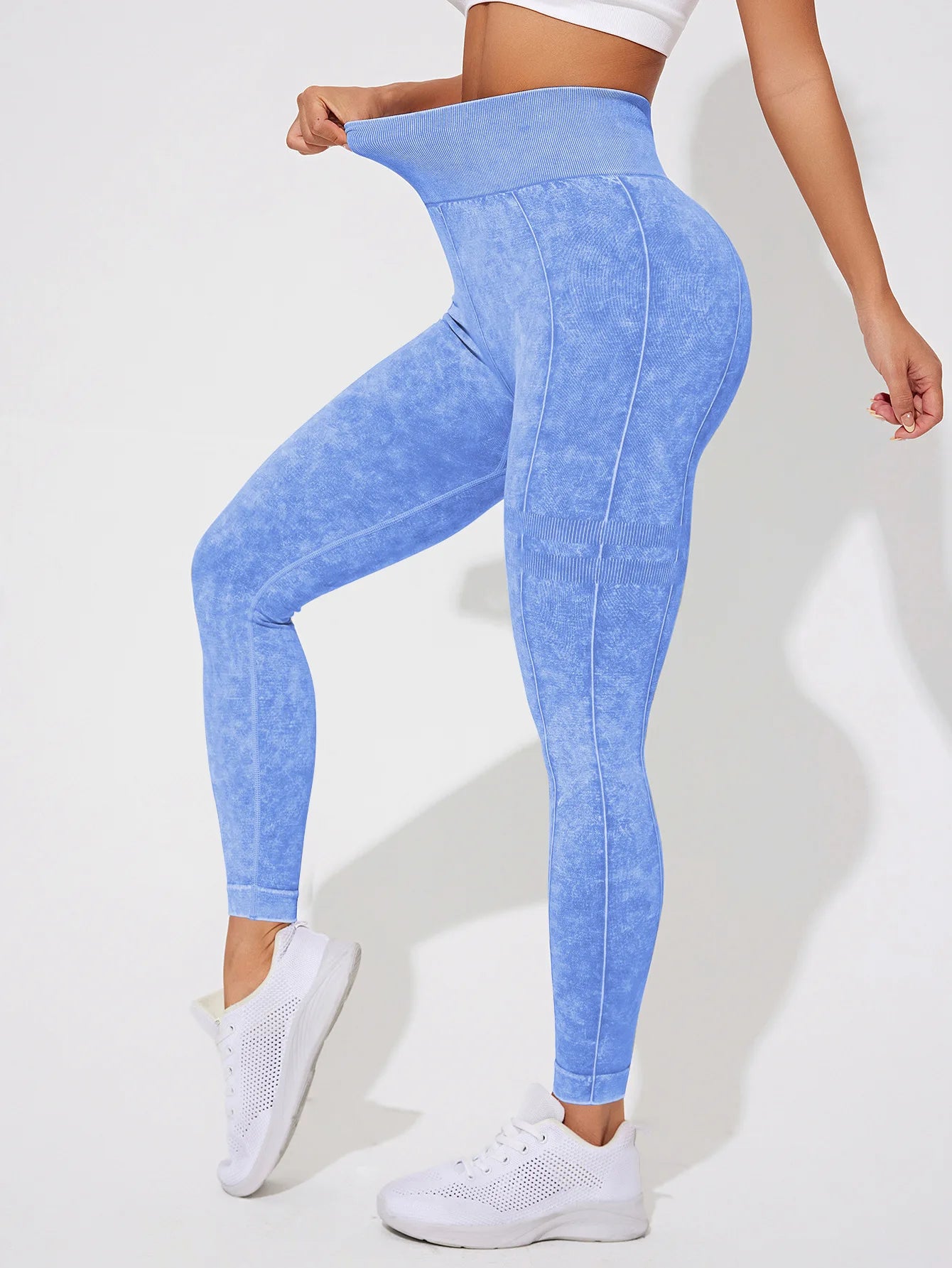 Women Vintage Leggings Gym Fitness Athletic Workout Elastic Leggins Good Elastic Yoga Pants Push Up Sports Training Tights