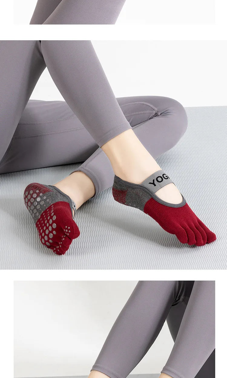 Grip Toe Yoga Socks Set