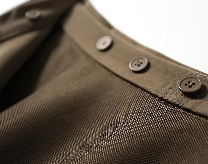 Chic Wrap A-Line Knee Skirt