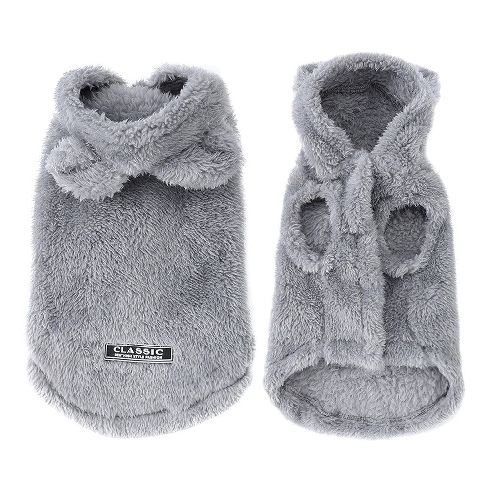 Cozy Fleece Pet Hoodie Coat
