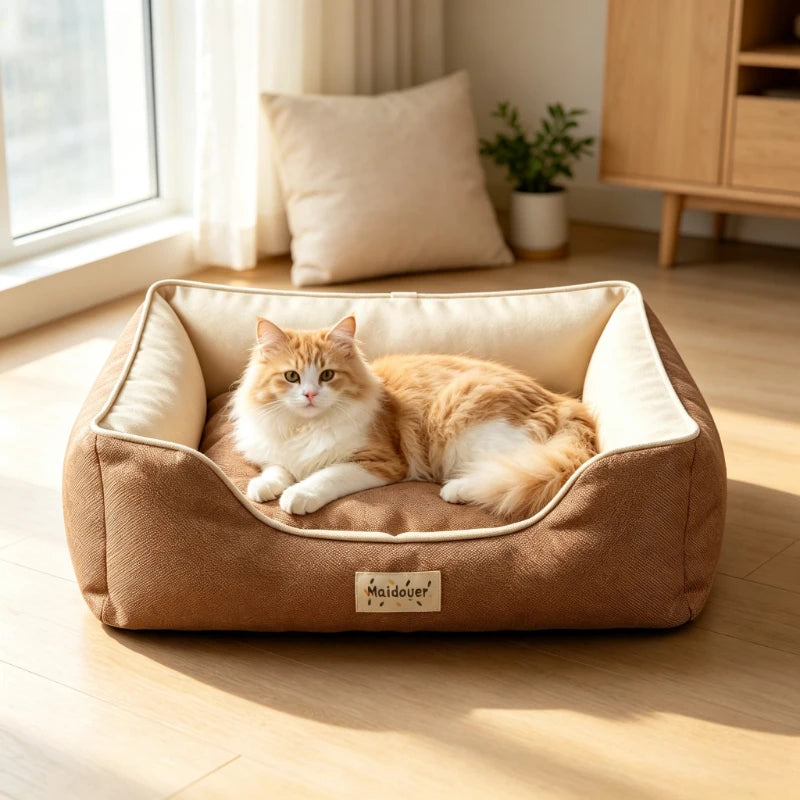 Soft and Cozy Dog And Cat Bed Four Season Pet Bed Suitable For Pet Nest For Small Medium Cats Small Dogs Pet Supplies