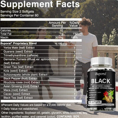 Black Metabolism Support Capsule Supplement