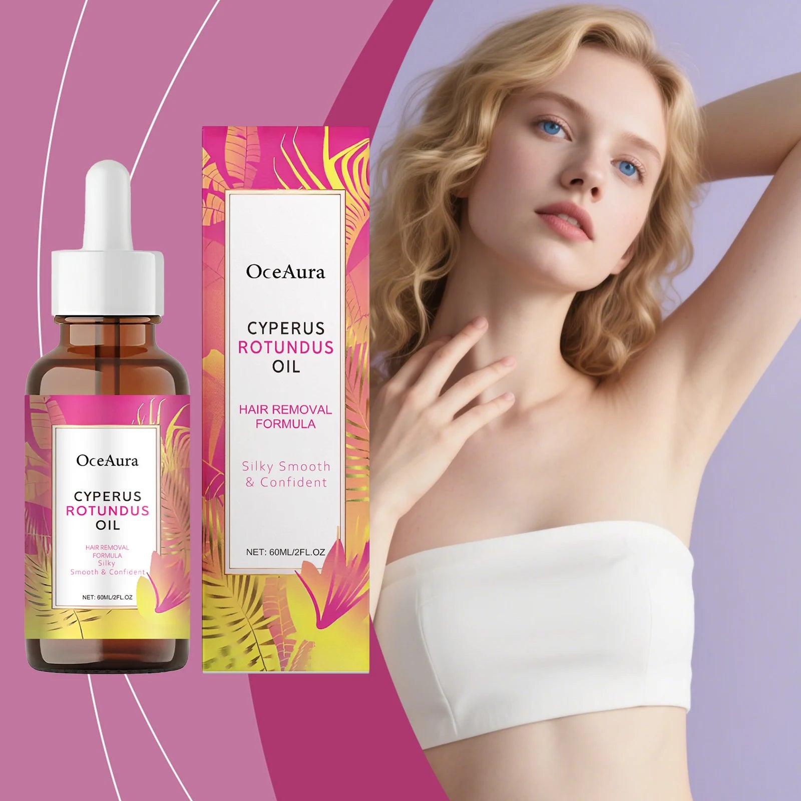 Hair Removal Care Essential Oil Gently Cares For The Skin Cleanses Hair Removal Moisturizes&Moisturizes Daily Care Essential Oil