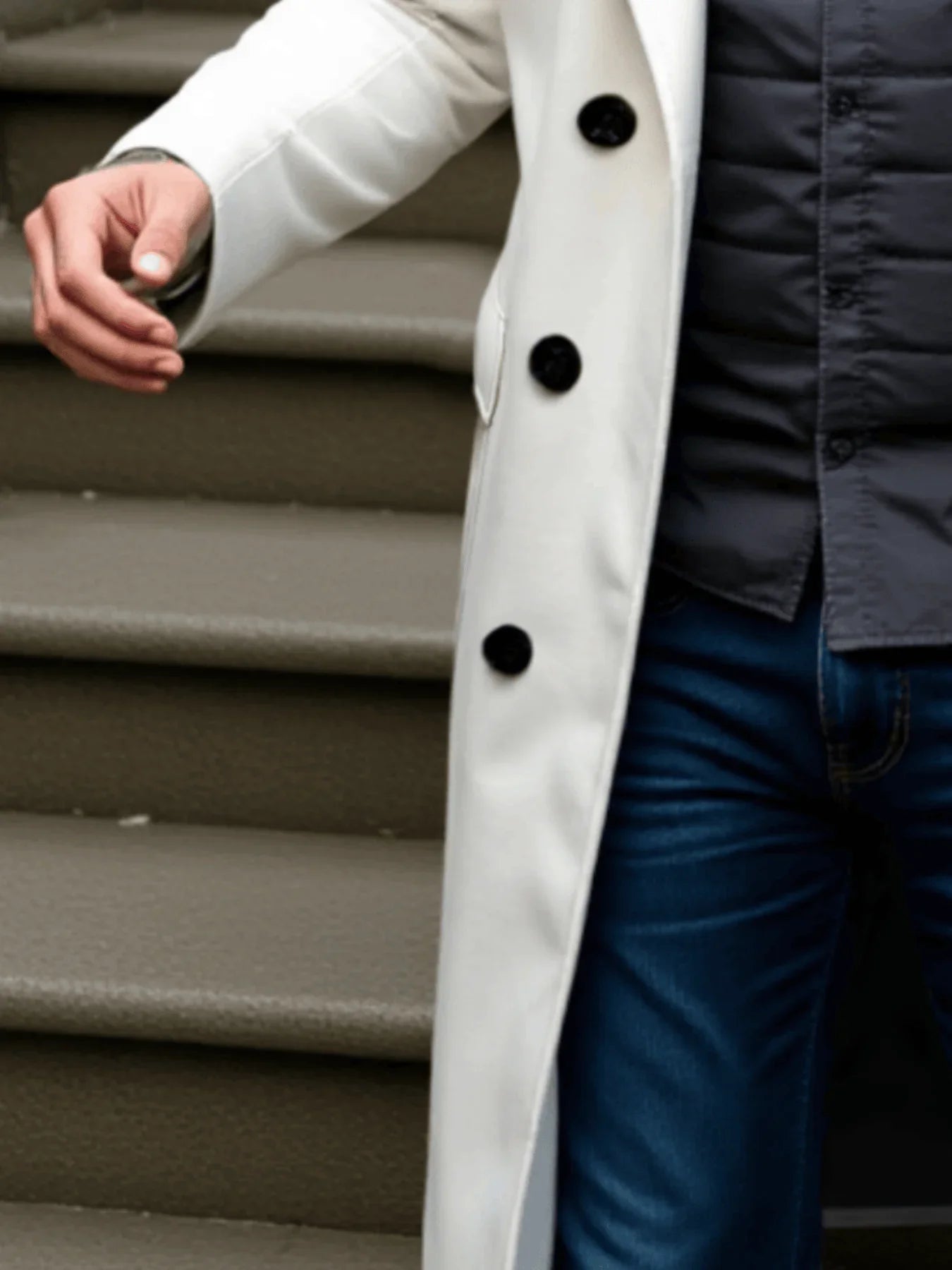 Refined Double Breasted Wool Coat