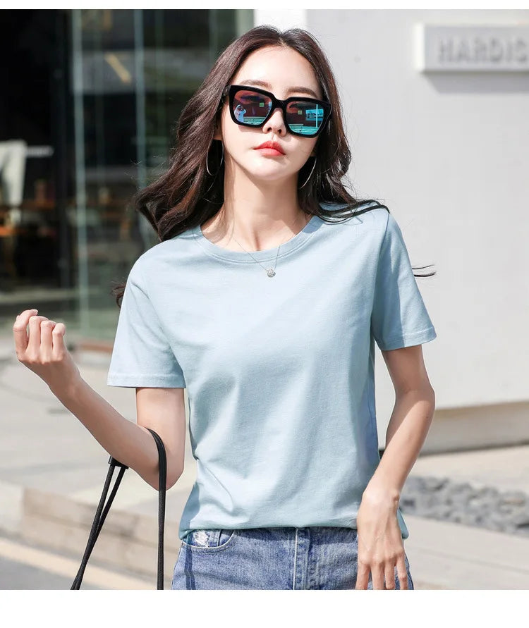 Pure Cotton Casual Loose Tee