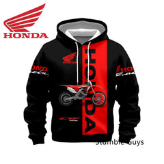 Racing Style Long Sleeve Hoodie