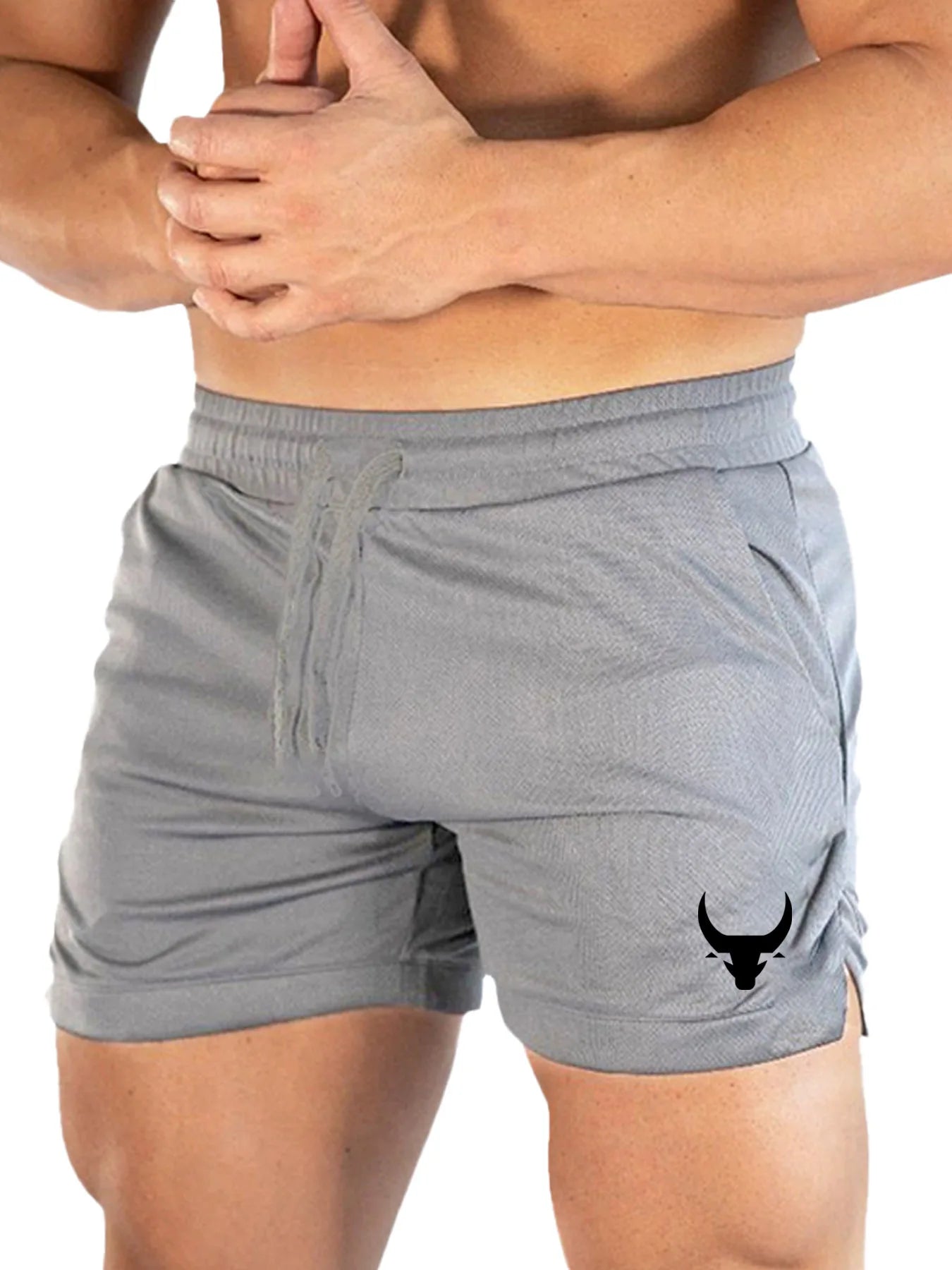 Men's Geometric Pattern Basketball Shorts with Mid Waist Micro Elastic Quick Drying Breathable Sports Pants for Running  Fitness