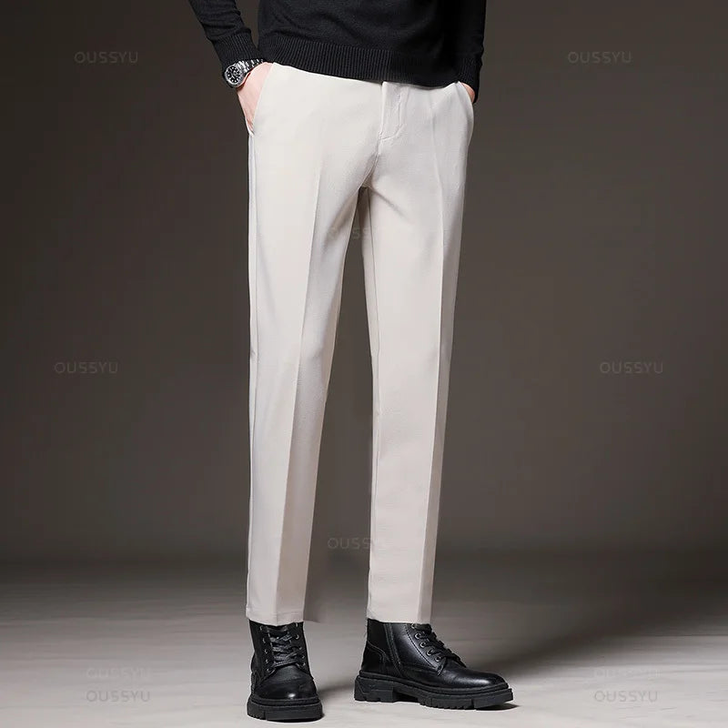 Slim Fit Korean Business Trousers