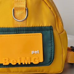 Pet Travel Traction Backpack Dog Bag Snack Toy Garbage Bag Free Hands Cat and Dog Supplies Outgoing Equipment Собака