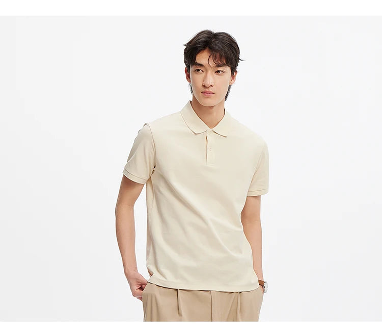 Semir Polo Shirt Men Moisture Wicking Solid Color Short Sleeve T-Shirt 2025 Summer New Slim Fit Top for Active Wear