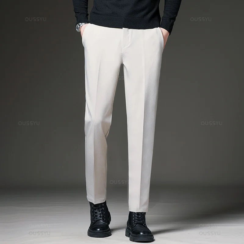 Slim Fit Korean Business Trousers