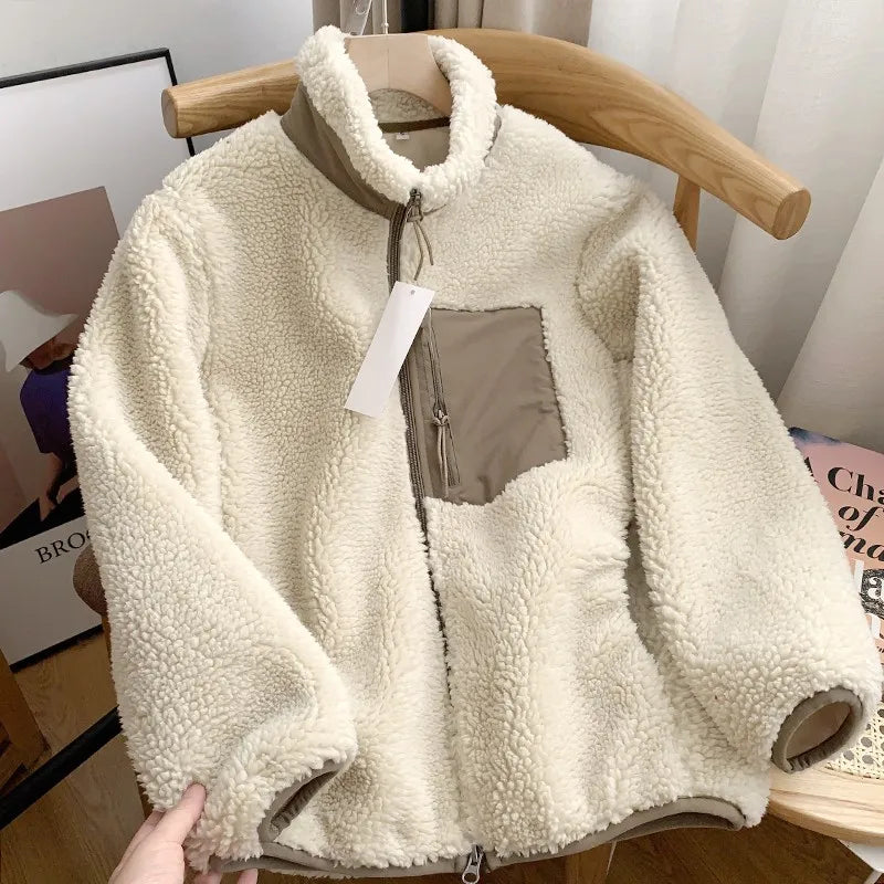 Warm Stand Collar Motorcycle Jacket