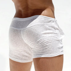 Men's Lightweight Bamboo Home Shorts Summer Comfortable Lounge Sleepwear Elastic Waist Casual Breathable Soft Pajama