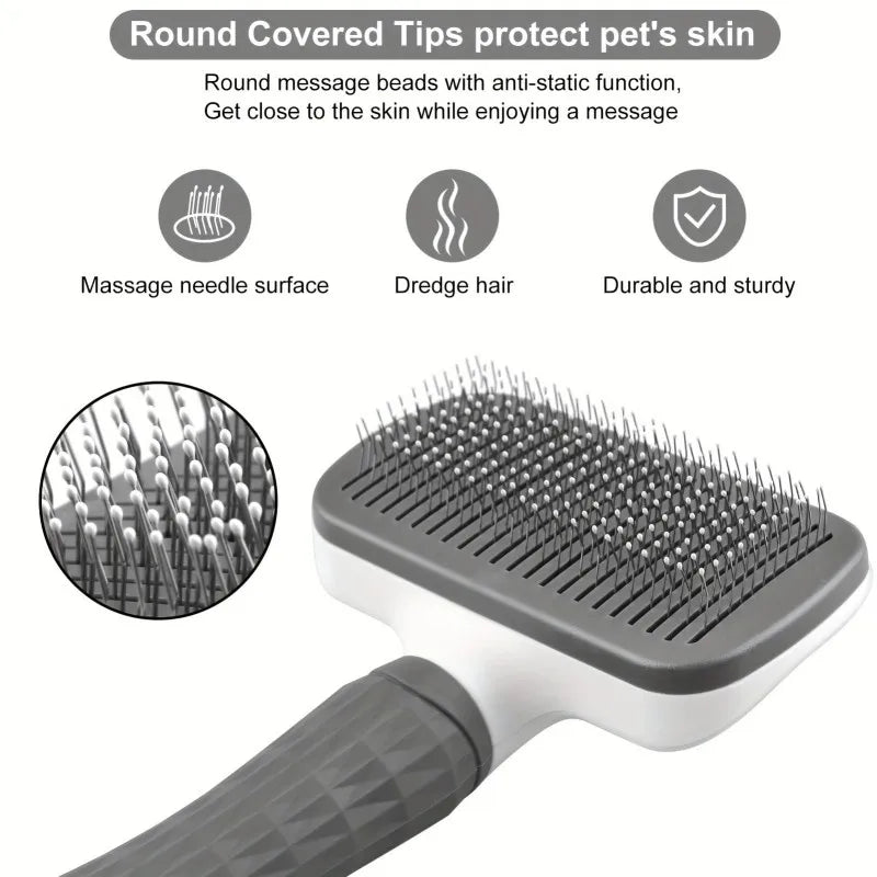 One-Click Bent Needle Massage Comb