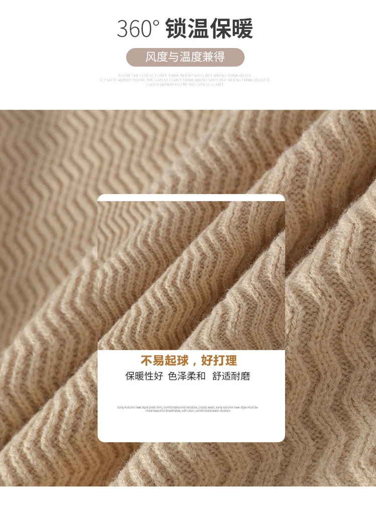Men Casual Comfortable Warm Sweaters men round neck  Solid knitwear Men's High-Quality Fashion Trend Sweater 2025 Autumn/Winter