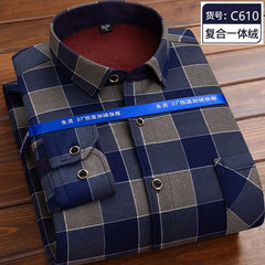 Fleece Plaid Thermal Shirt Jacket