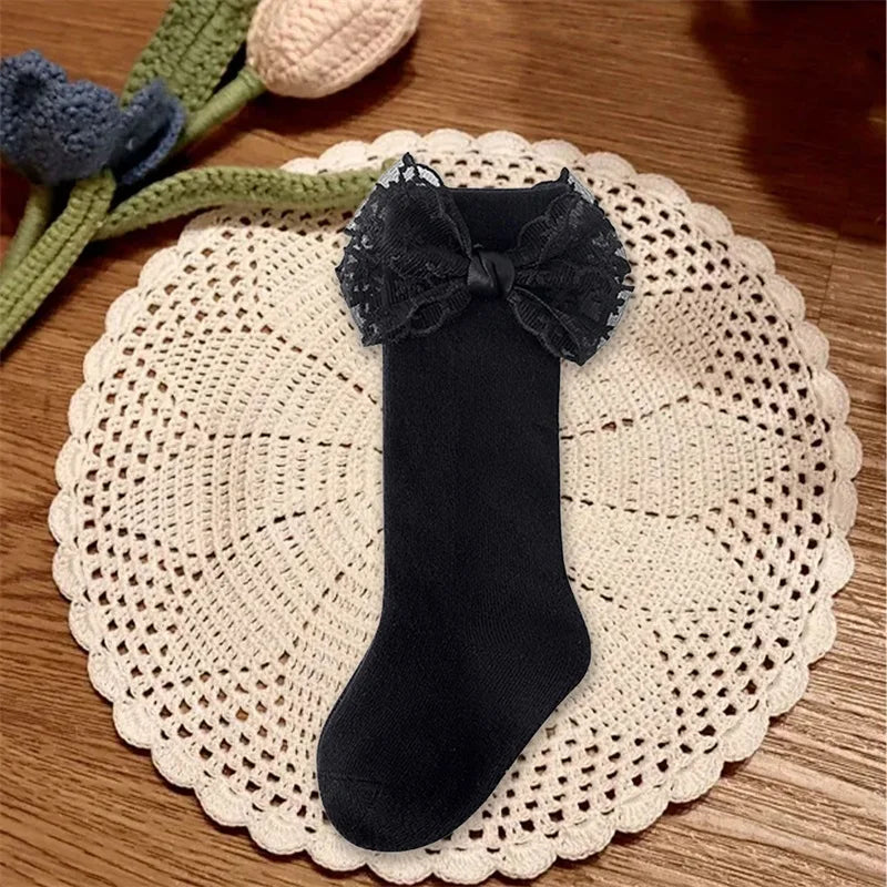 Baby Girl Lace Knee Socks