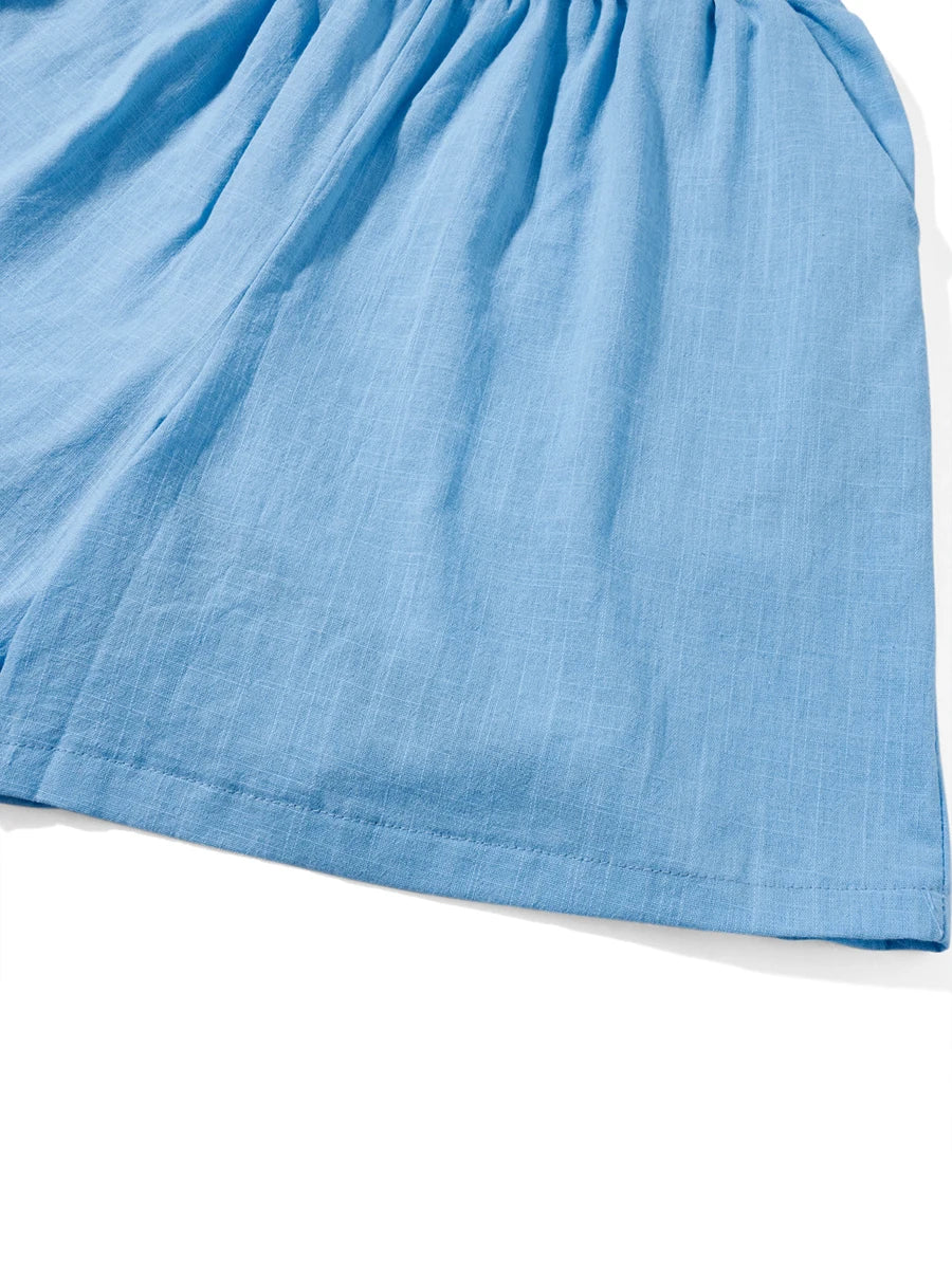 Velvet Shirt & Short Set