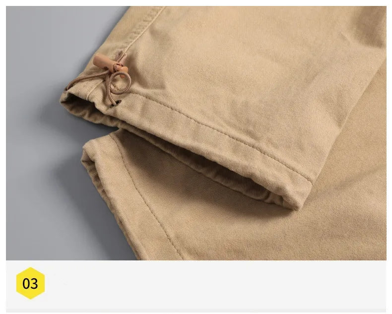 Loose Cotton Tactical Cargo Pants