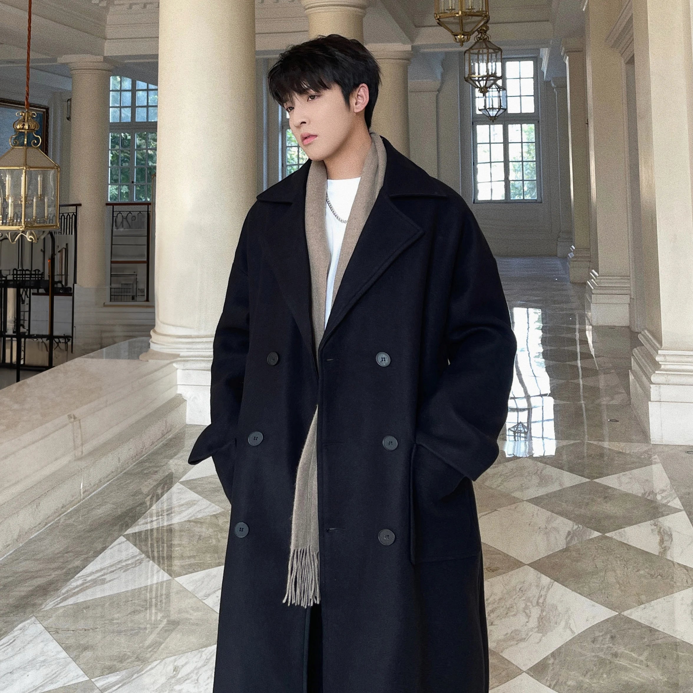 Winter Woolen Long Trench Coat