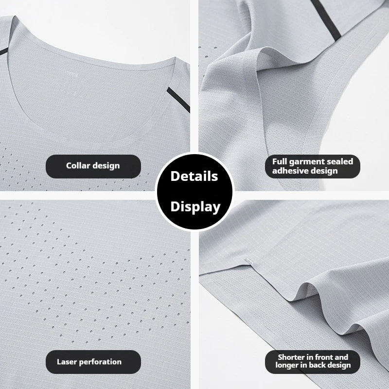 Men's Fitness Tank Top Summer Gym Clothing Bodybuilding Muscle Vest Sleeveless Shirt O Neck Breathable Quick Dry Workout Tops
