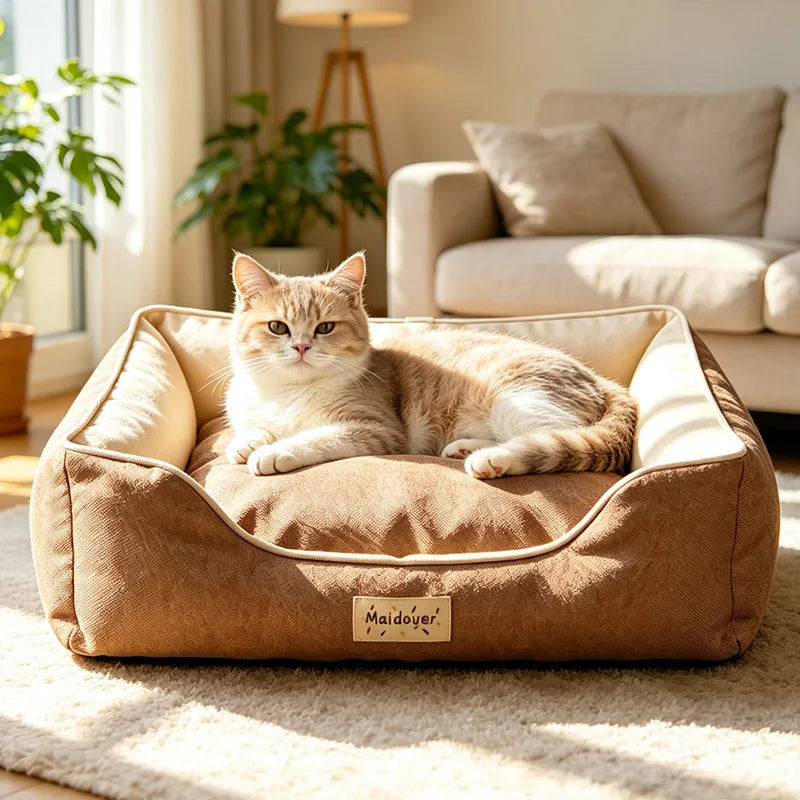 Soft and Cozy Dog And Cat Bed Four Season Pet Bed Suitable For Pet Nest For Small Medium Cats Small Dogs Pet Supplies