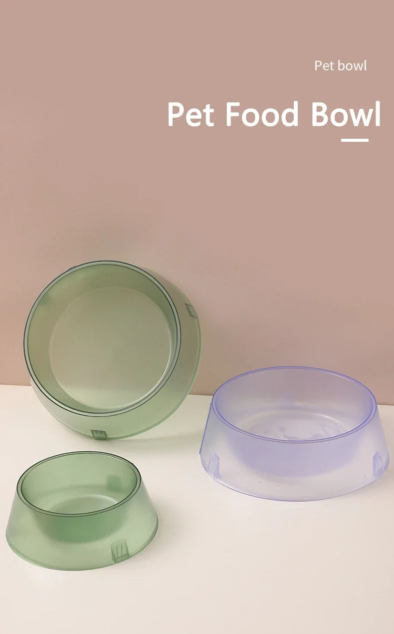 Pet Large Capacity Bowl Puppy Snack Bowl Antislip Round Mouth Single Bowls Cat Dog Feeding Water Storage Bowl Pet Feed Supplies