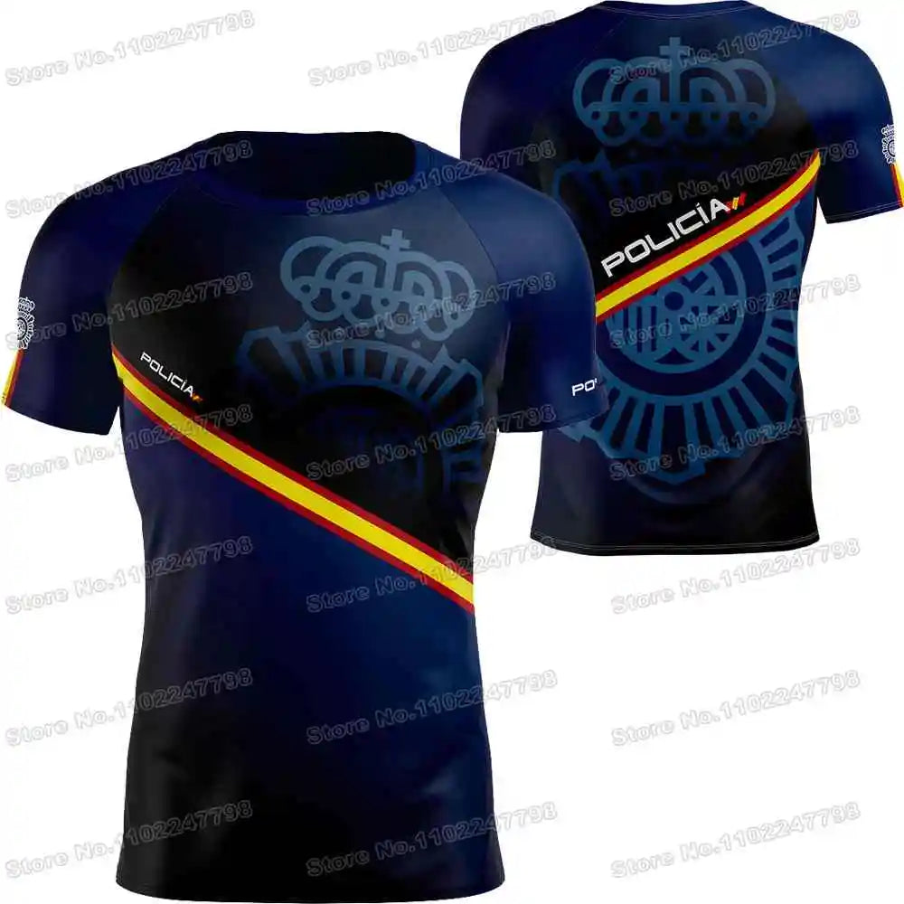 2025 Spain T Shirt Men Outdoor Shirts CNP Clothing Training Tops Downhill MTB Jersey Running Sportswear