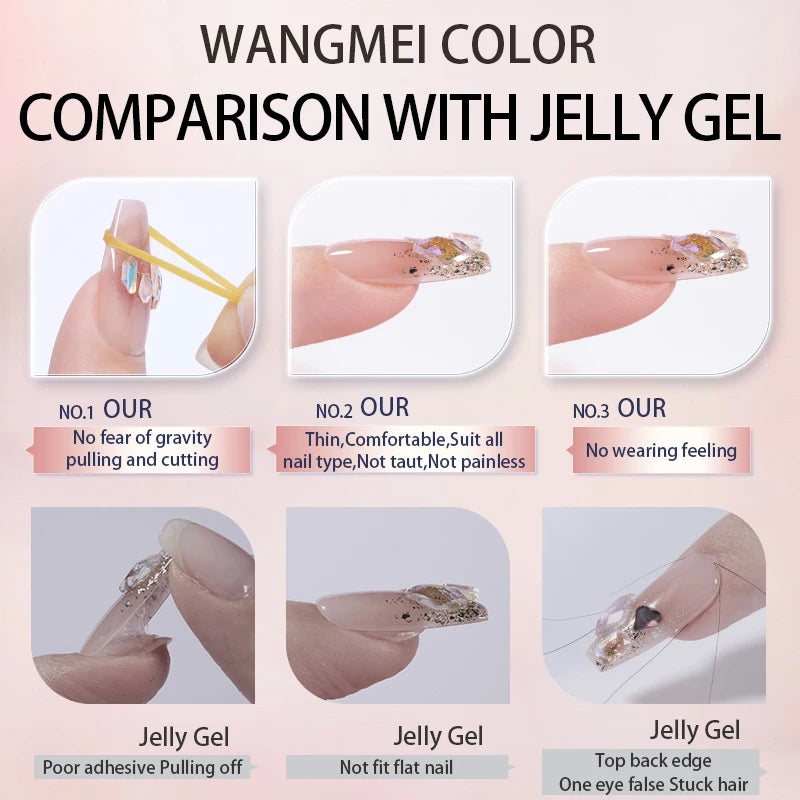 PERFECT COLOR,15ml,nail glue,nail stuff,press on nails,nail art,Quick Drying, Semi Solid, Long Lasting, No UV Light Needed