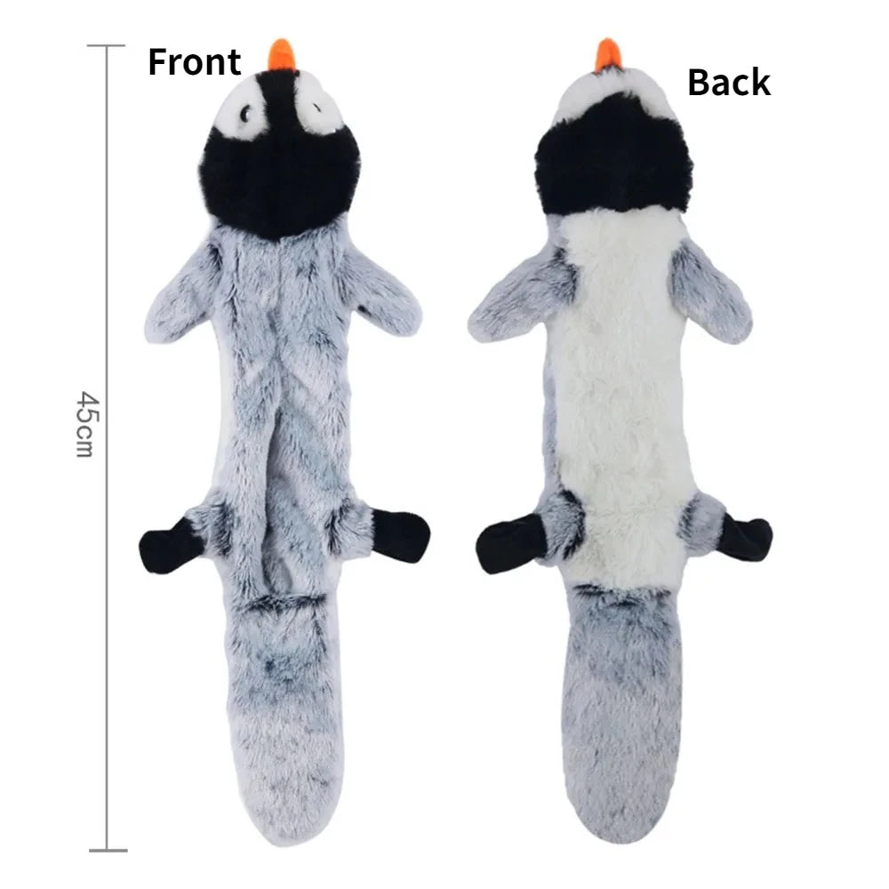 Stuffingless Crinkle Squeaker Dog Toy