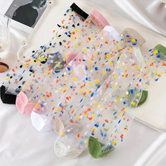 Sheer Lace Summer Spot Socks