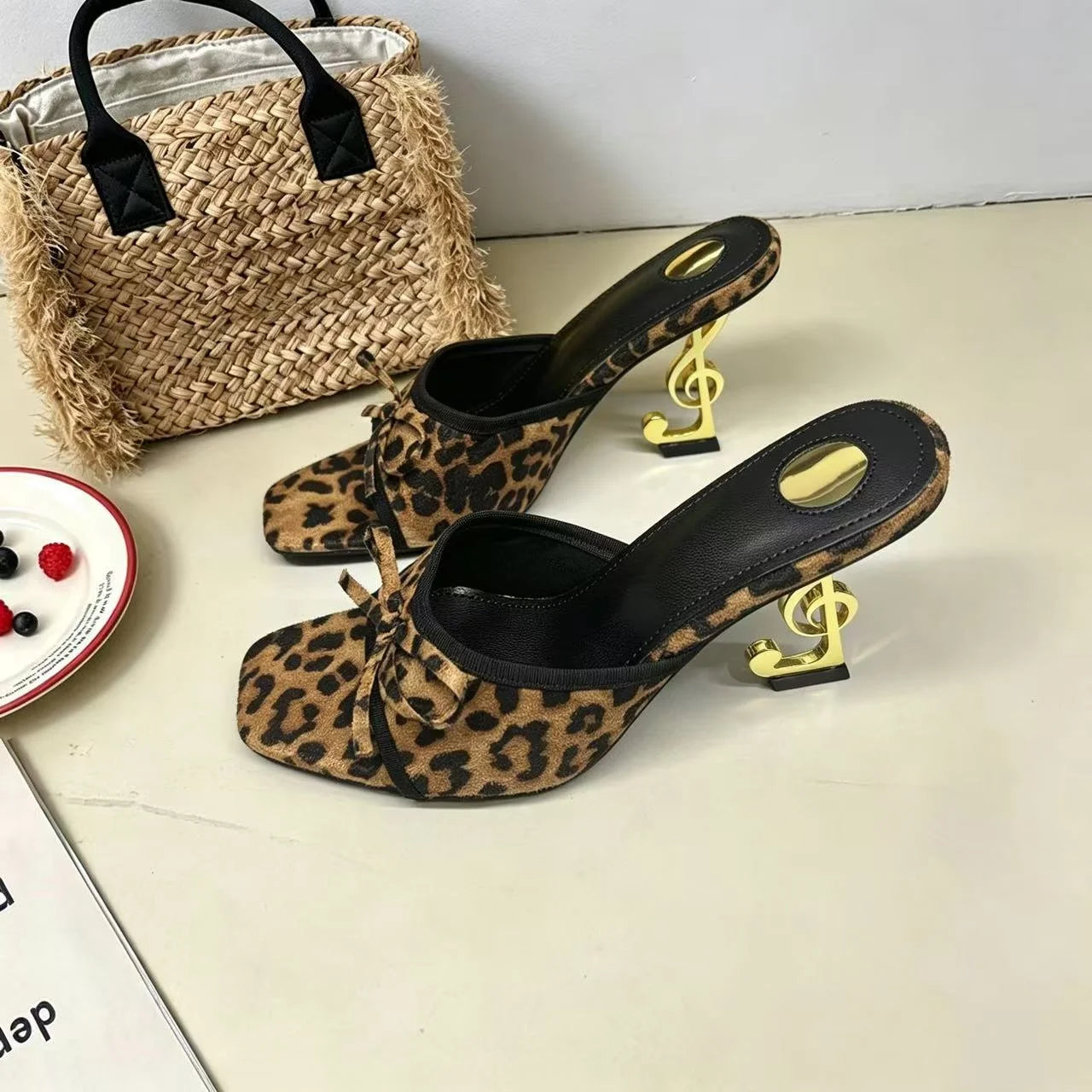 Women's High Heels Fashion Luxury Metal Heels Women Open Toe Sexy Party Women Dress Women Sandals Zapatillas De Mujer