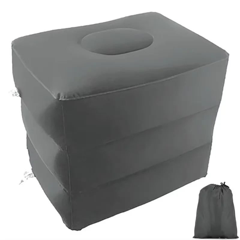 Kids Flight Sleeping Footrest Pillow Resting Pillow On Airplane Car Bus Pillow Inflatable Travel Foot Rest Pillow Foot Pad