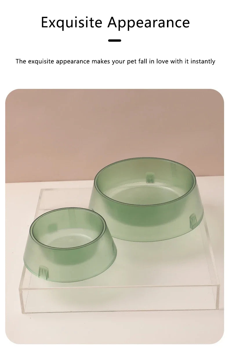 Pet Large Capacity Bowl Puppy Snack Bowl Antislip Round Mouth Single Bowls Cat Dog Feeding Water Storage Bowl Pet Feed Supplies