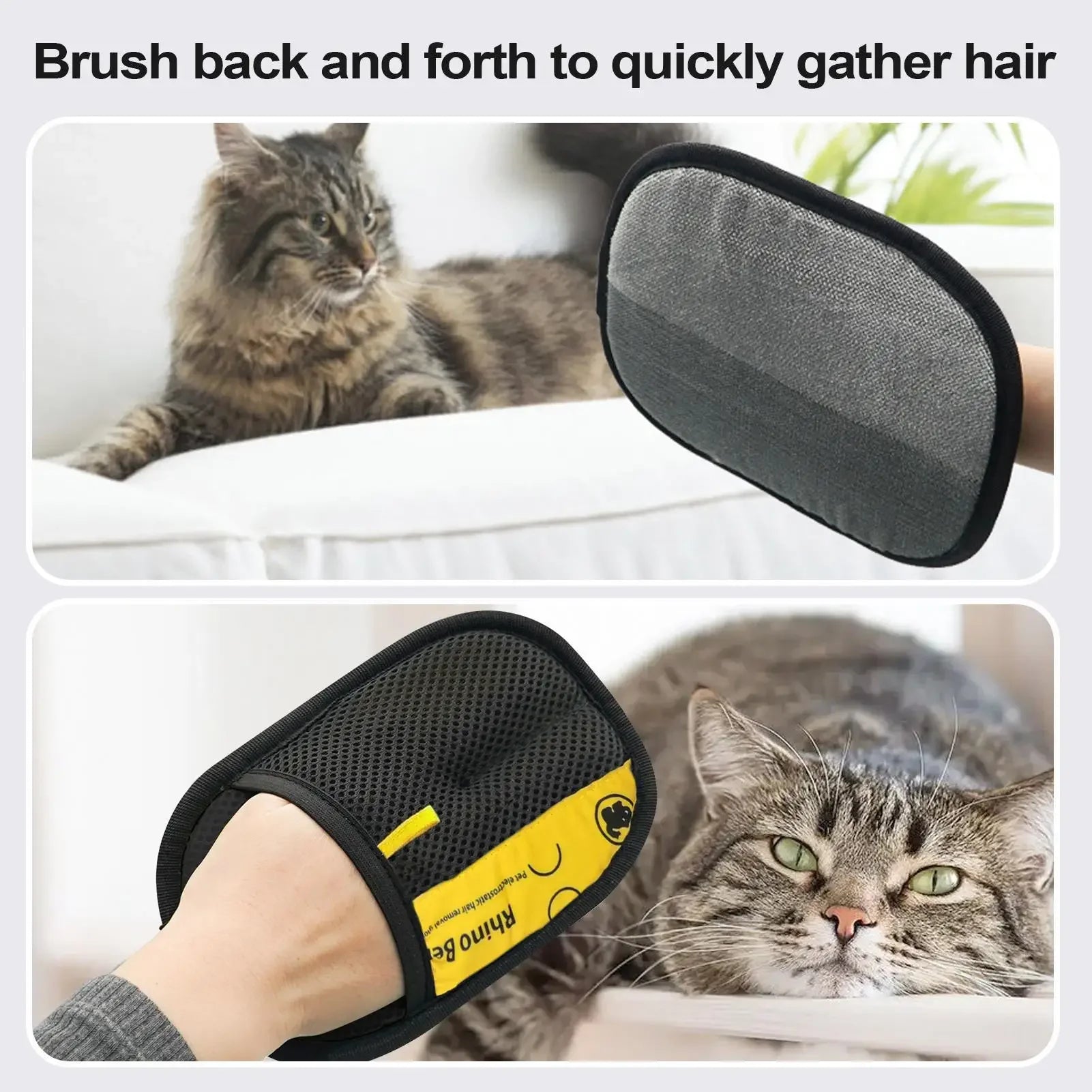 Pet Electrostatic Hair Removal Gloves Dog Cat Hair Removal Brush Gloves Hair Adhesive Gloves Carpet Clothing Hair Cleaning Brush