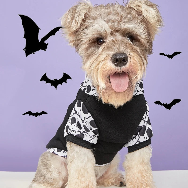 Halloween Print Pet Hoodie Sweatshirt