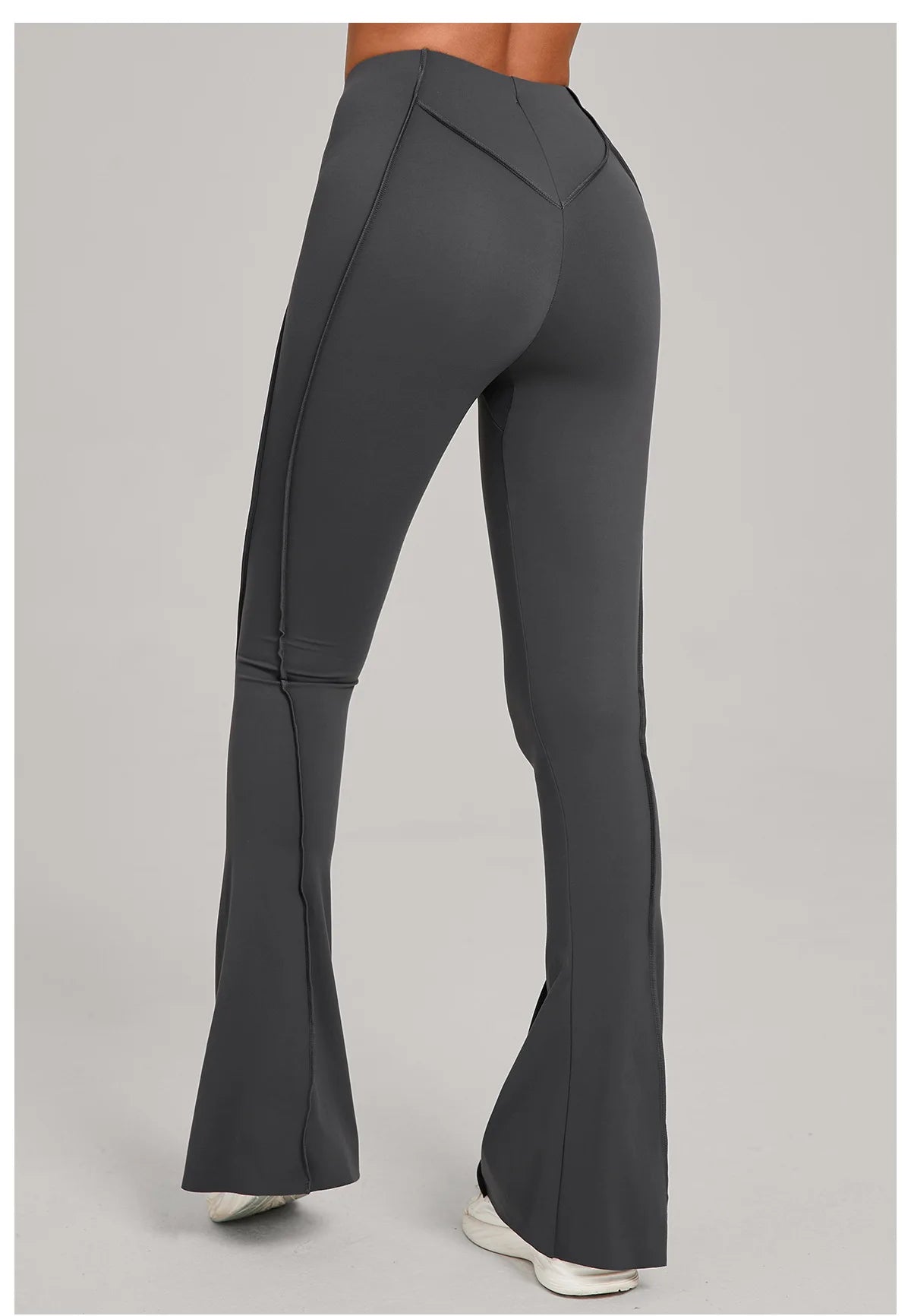 Gym Workout Women's Wide-Leg Tight-Fitting Hip-Lifting Yoga Flared Pants Dance High-Waist Flared Casual Outdoors Sports Trousers