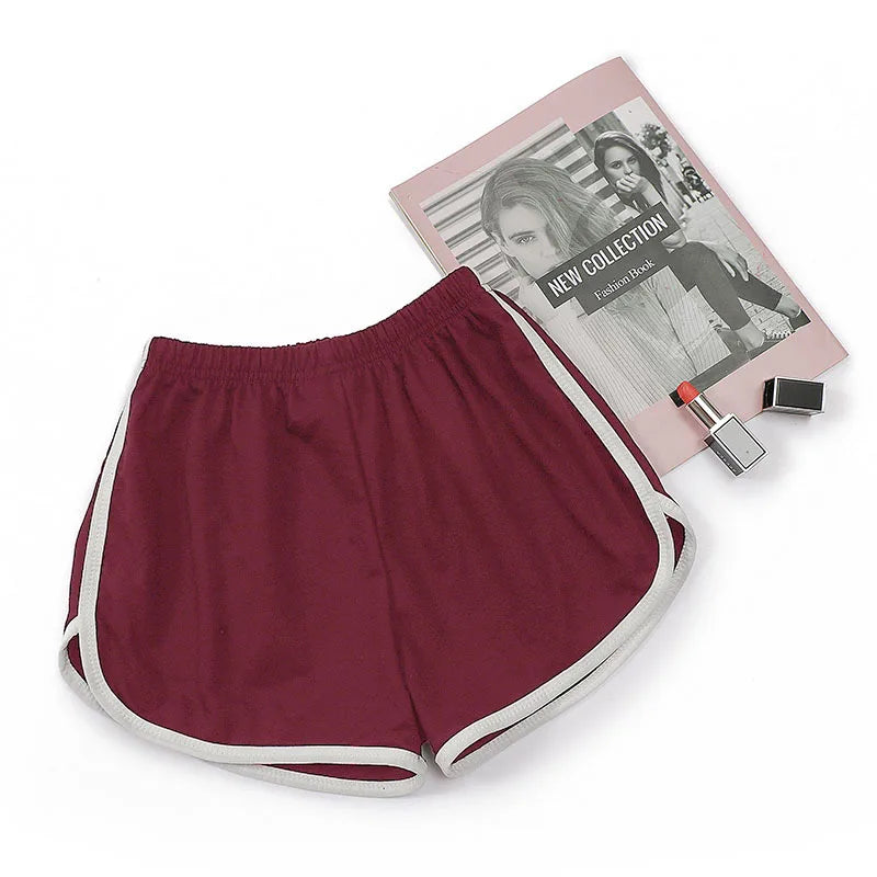 Women yoga Shorts Summer Outer Wear Mid-Waist Casual Loose Straight Pants Lady Stylish Thin Breathable Wide Leg Gym Short Pants