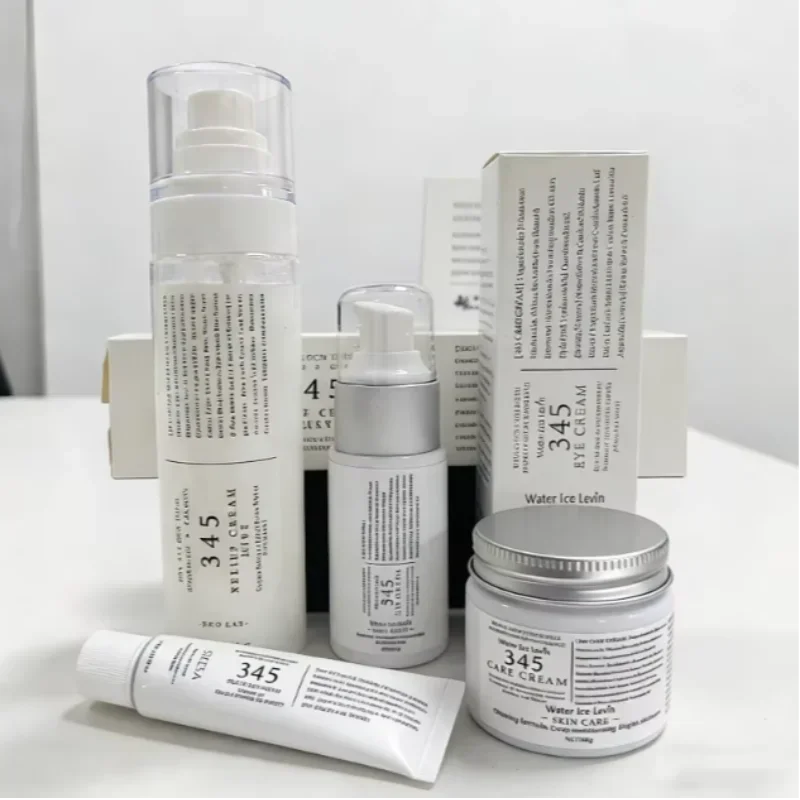 345 Skincare Set With Eye Cream Moisturizing Cream Relief Spray Hydrating Soothing Brightening For All Skin Types Sensitive Skin