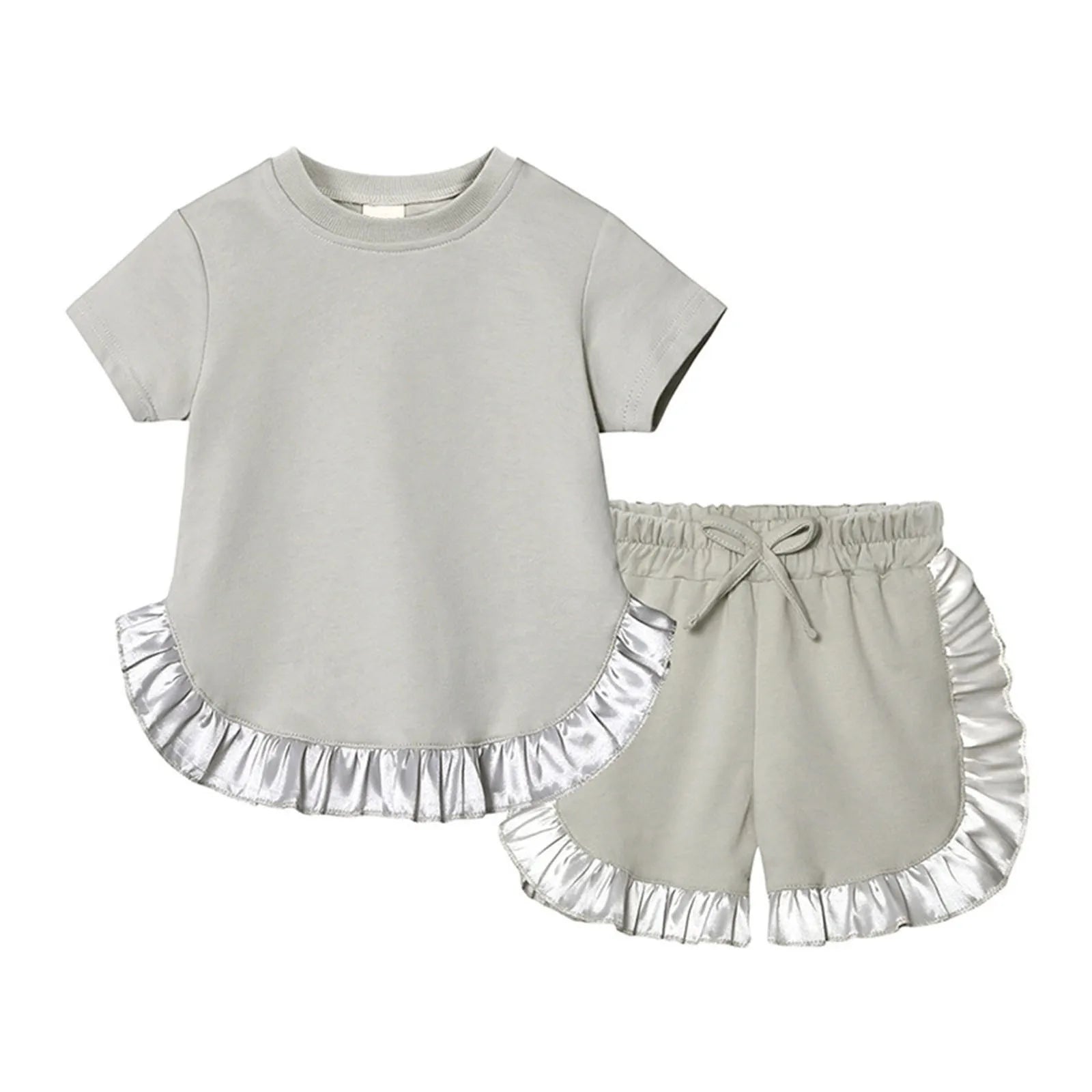 Girls Summer Top and Shorts Set