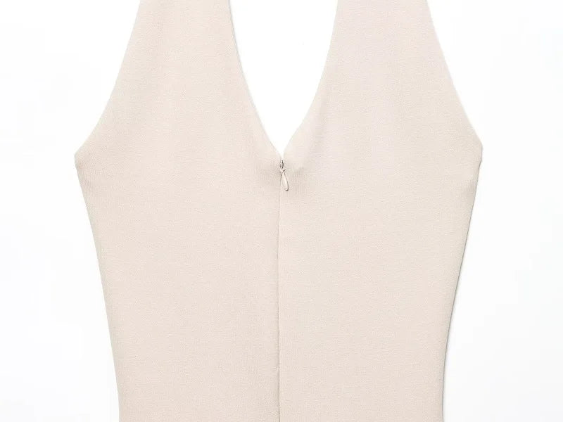 Sleek Flared Backless Summer Jumpsuit