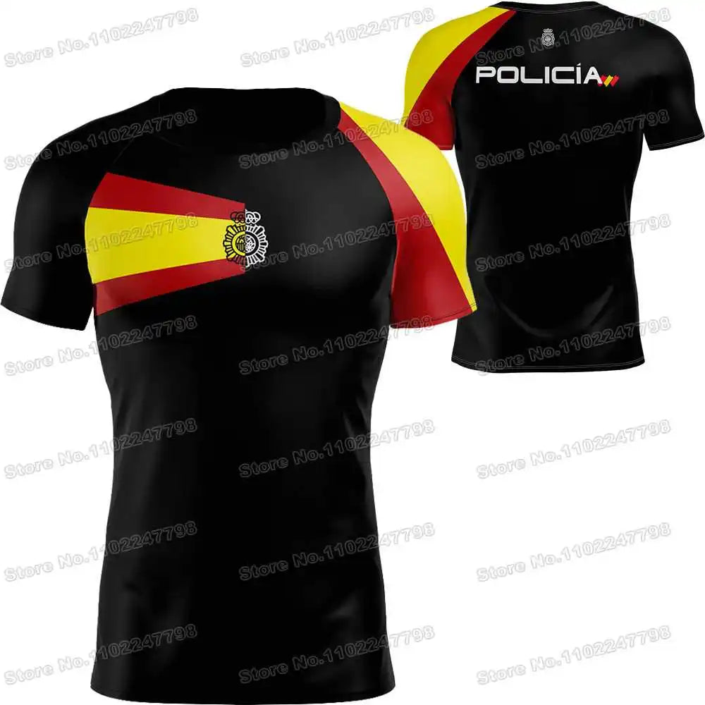2025 Spain T Shirt Men Outdoor Shirts CNP Clothing Training Tops Downhill MTB Jersey Running Sportswear