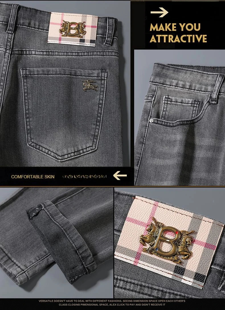 Slim Light Wash Denim Jeans