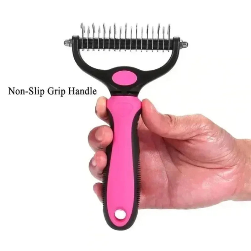 Pet Deshedding Brush Cat Comb Self Cleaning Hair Remover Grooming Tool for Dog and Cats De-Matting Comb Cleaning Pets Supplies