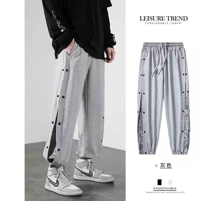 Korean Streetwear Joggers Men's Autumn Sports Casual Trousers Summer Trousers Breathable Casual Pants
